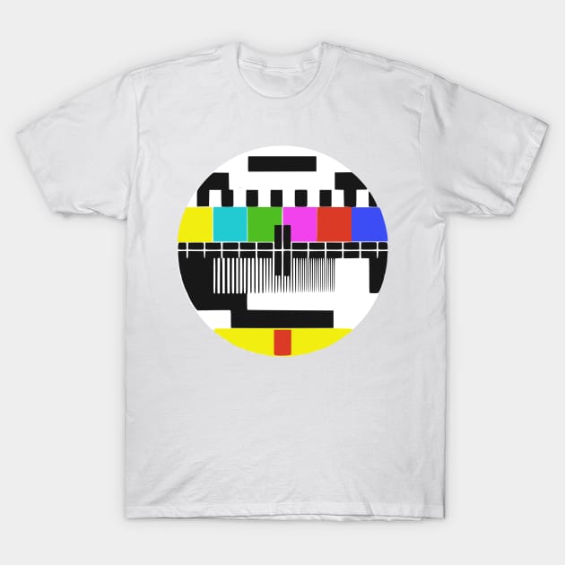 Funny Retro No Signal Retro TV Screen T-Shirt by kapotka